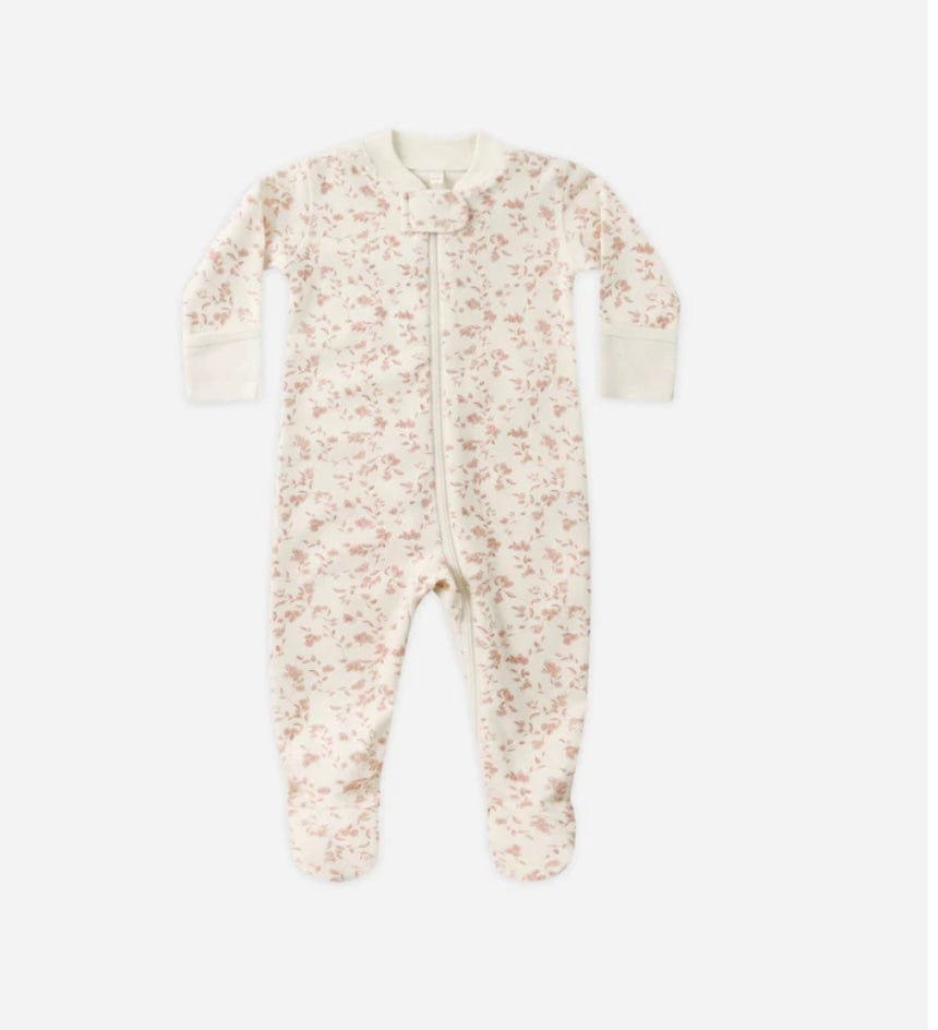 Quincy Mae Sleeper Footie French Garden