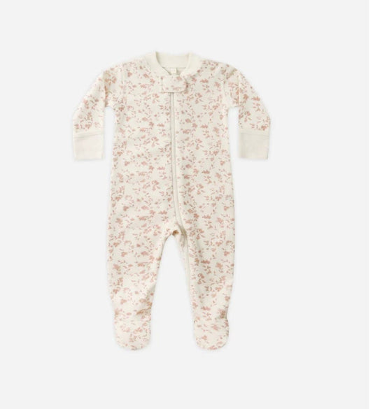 Quincy Mae Sleeper Footie French Garden