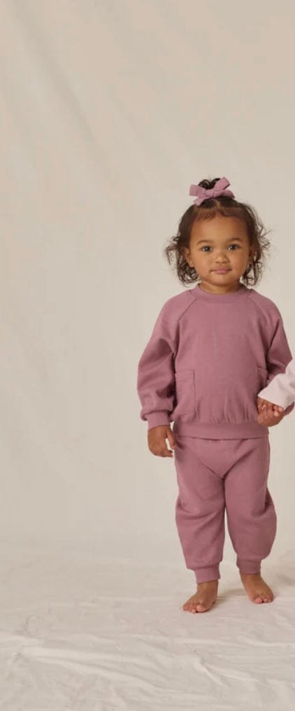 Quincy Mae SWEATPANT MULBERRY