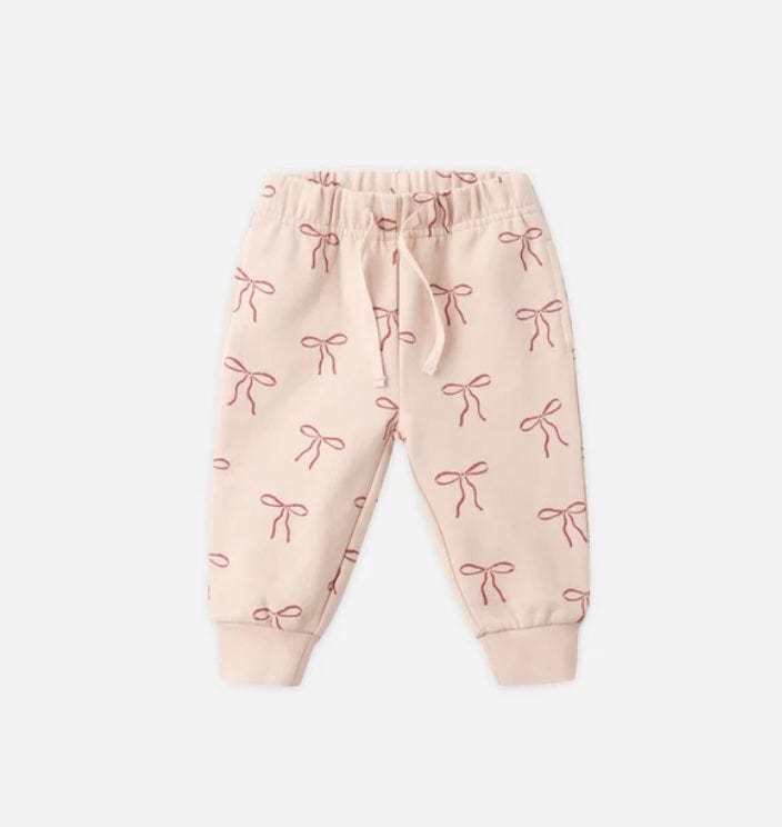 Quincy Mae SWEATPANT || RED BOWS