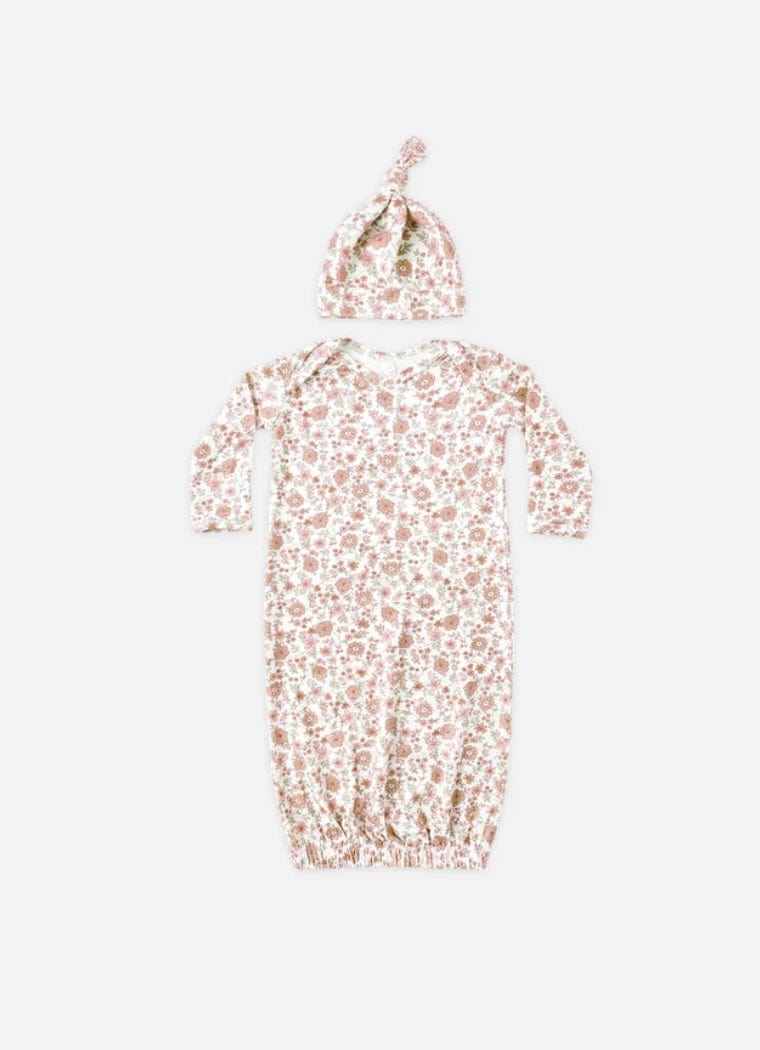 Quincy Mae Gown & Hat Set Bloom