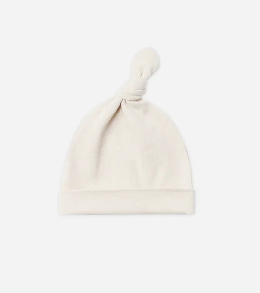 Quincy Mae Quincy Mae Knotted Baby Hat Natural