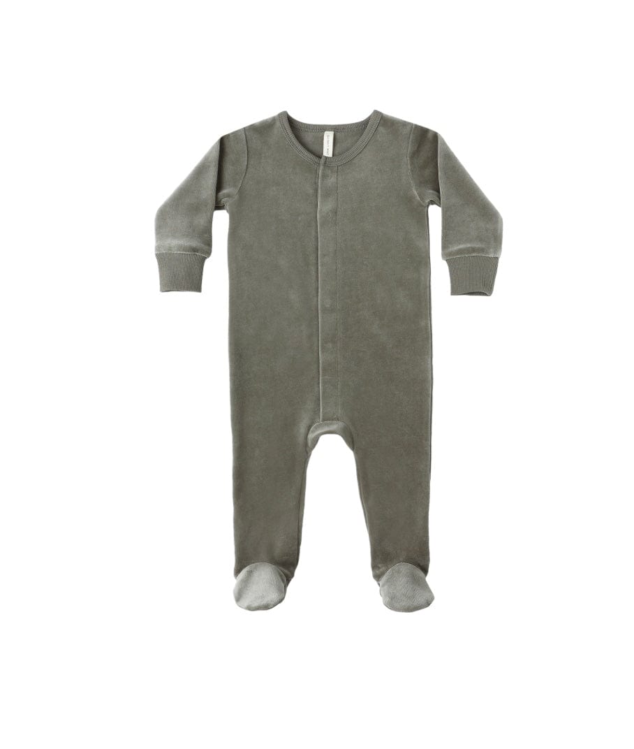 Quincy Mae Hidden Snap Footie -Clay main image 1
