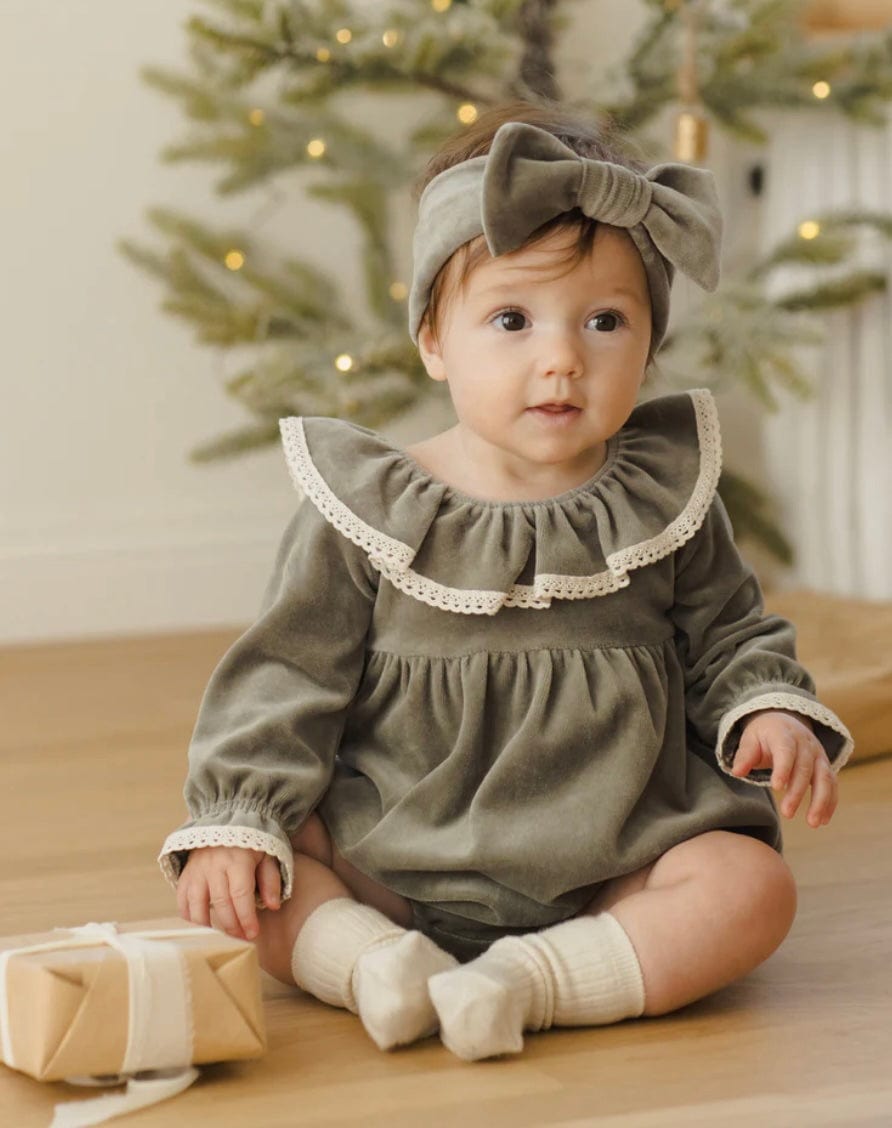 Quincy Mae Wendy Romper Forest