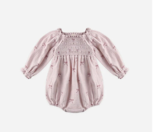 Quincy Mae EDEN ROMPER  BOWS