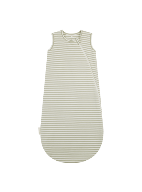 Quincy Mae JERSEY SLEEP BAG SAGE STRIPE