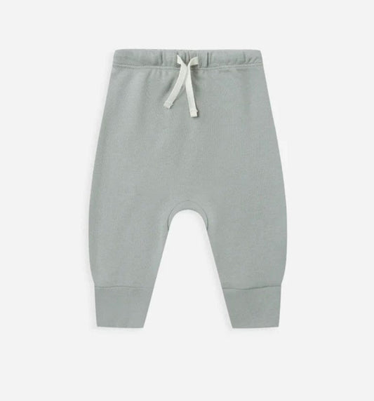 Quincy Mae Quincy Mae Drawstring Pant Steel Blue