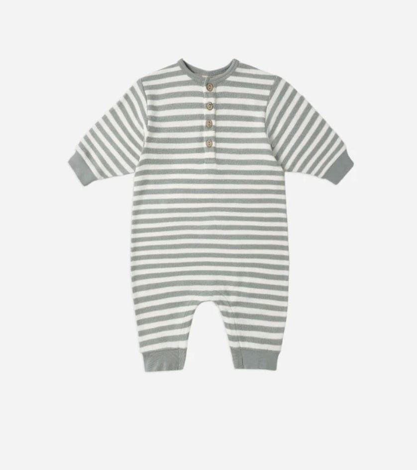 Quincy Mae Relaxed Jumpsuit  Blue Stripe