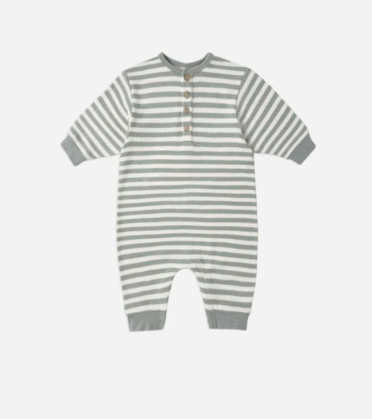 Quincy Mae Relaxed Jumpsuit  Blue Stripe