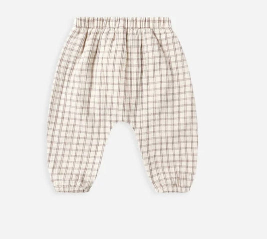 Quincy Mae Woven Pant Cedar Check
