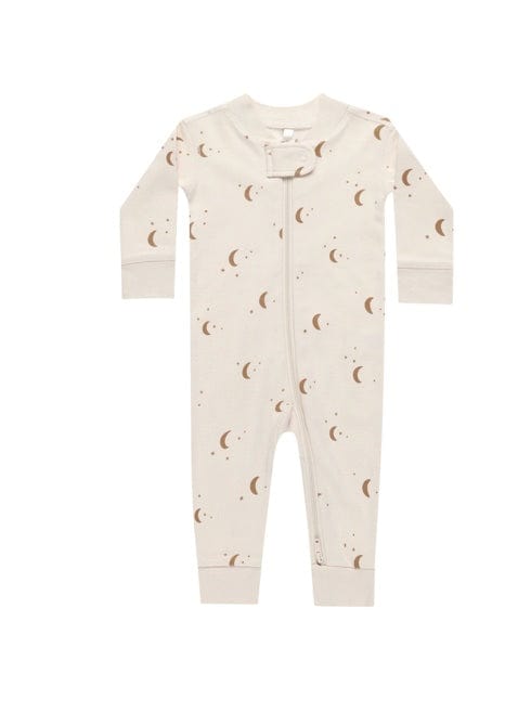 Quincy Mae Quincy Mae ZIP LONG SLEEVE SLEEPER MOONS