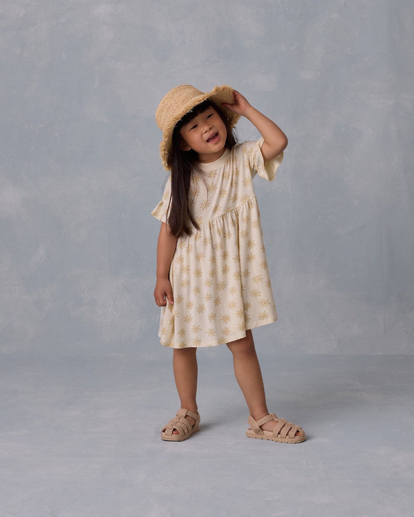 Ryle & Cru BABYDOLL DRESS DAISIES