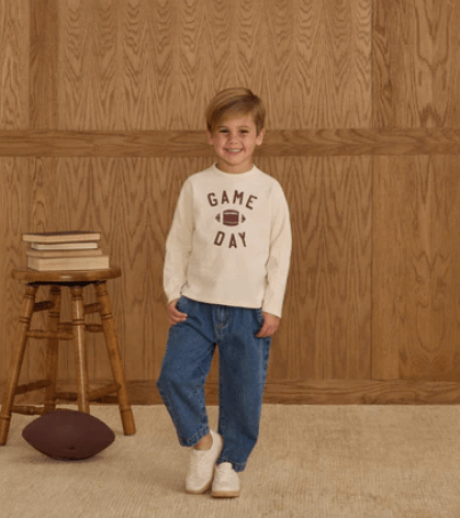 rylee and cru Long Sleeve Paneled Tee Game Day