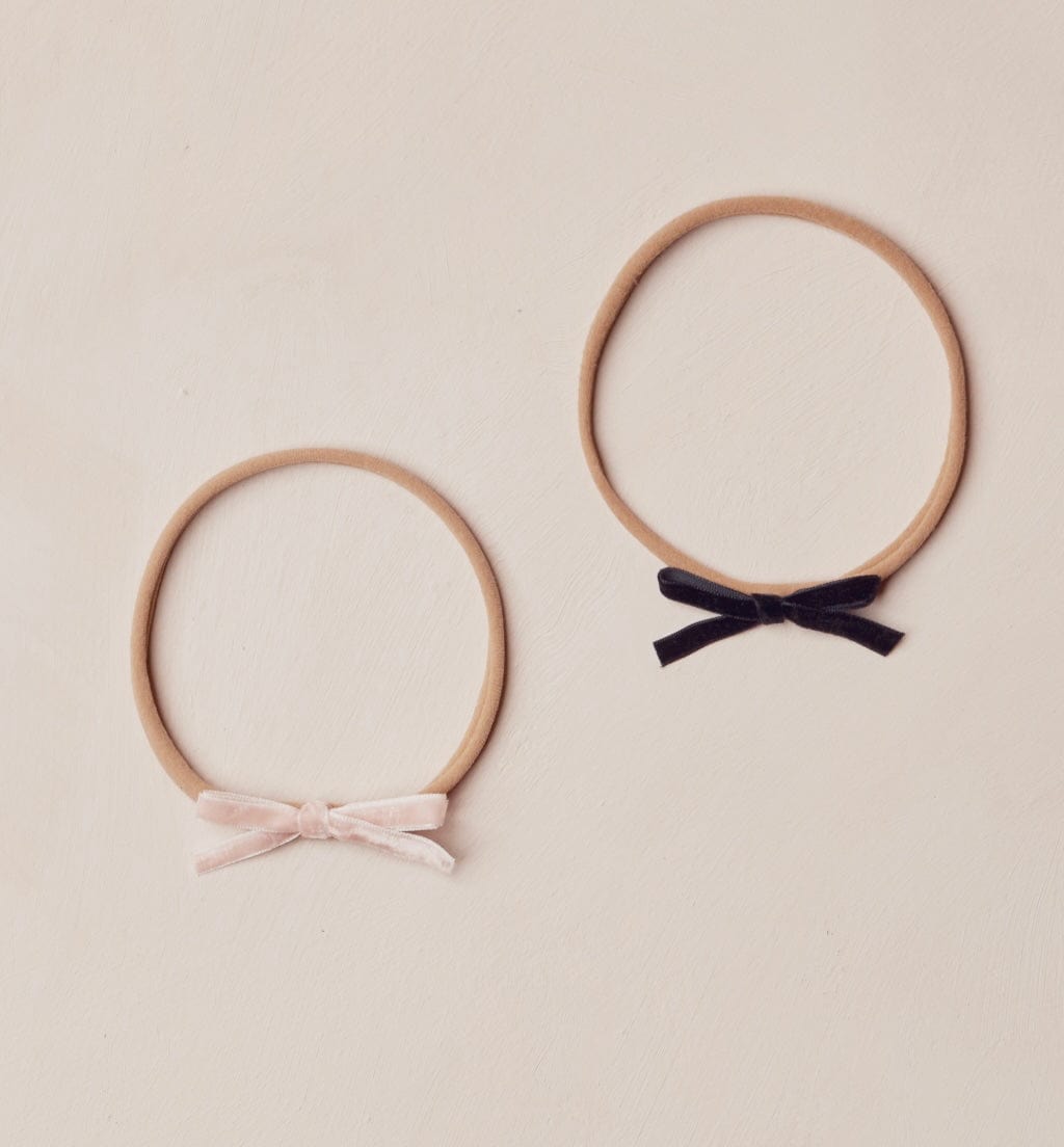 Rylee & Cru BABY BOW HEADBANDS  ROSE, BLACK