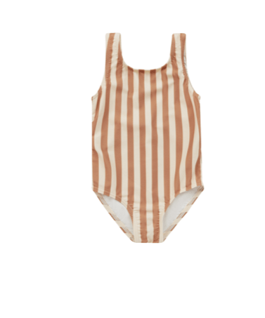 Rylee & Cru AW23 Rylee & Cru MOXIE ONE-PIECE CLAY STRIPE