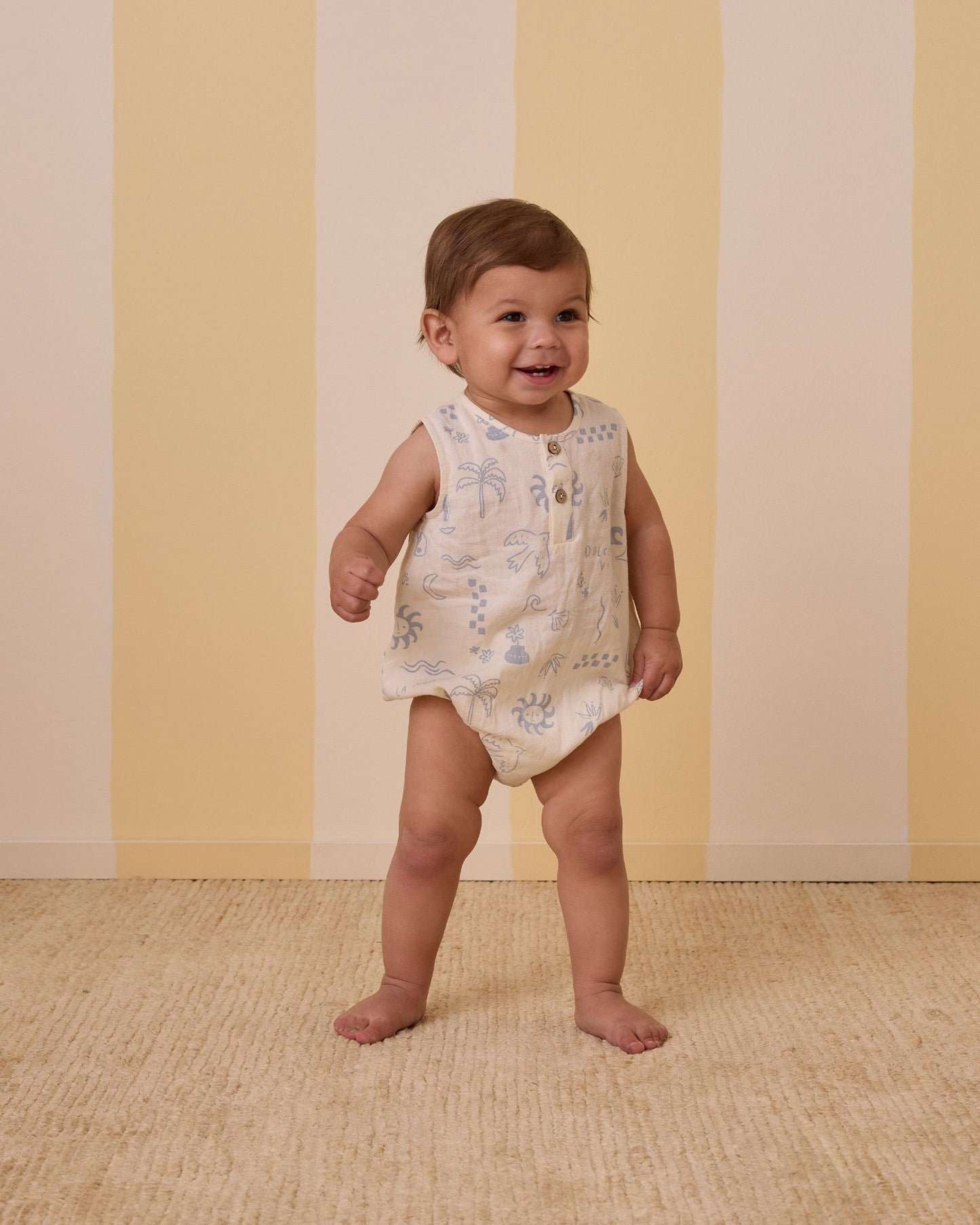 Rylee & Cru BEAU ROMPER MEDITERRANEAN