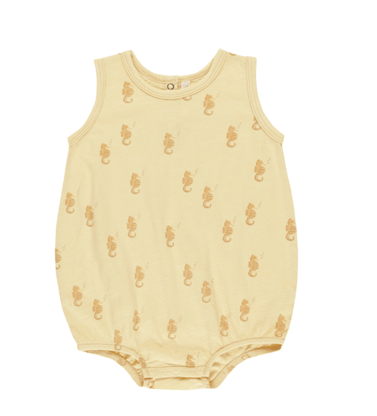 Rylee & Cru BUBBLE ONESIE SEAHORSES
