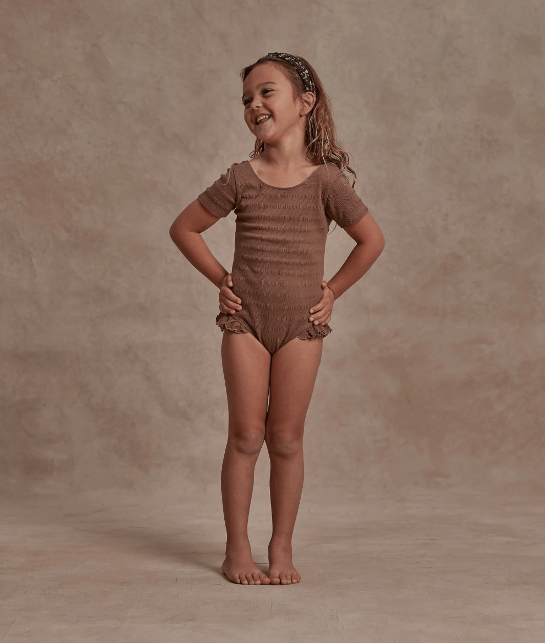 Rylee + Cru Cinched Ribbed Leotard
