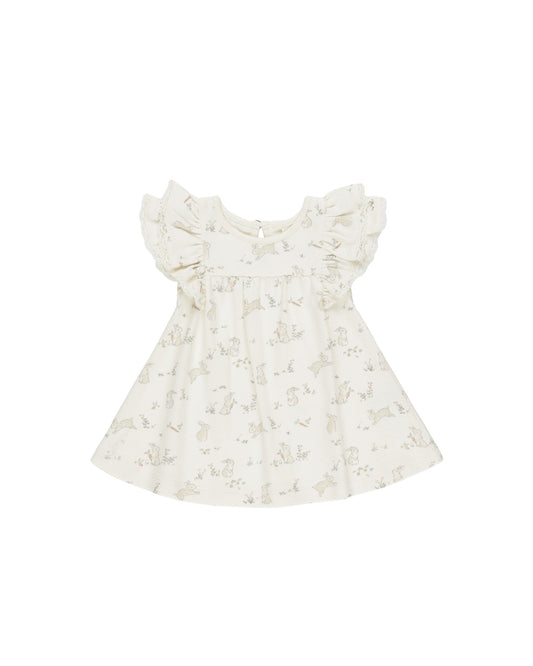 Rylee & Cru FLUTTER DRESS  BUNNIES