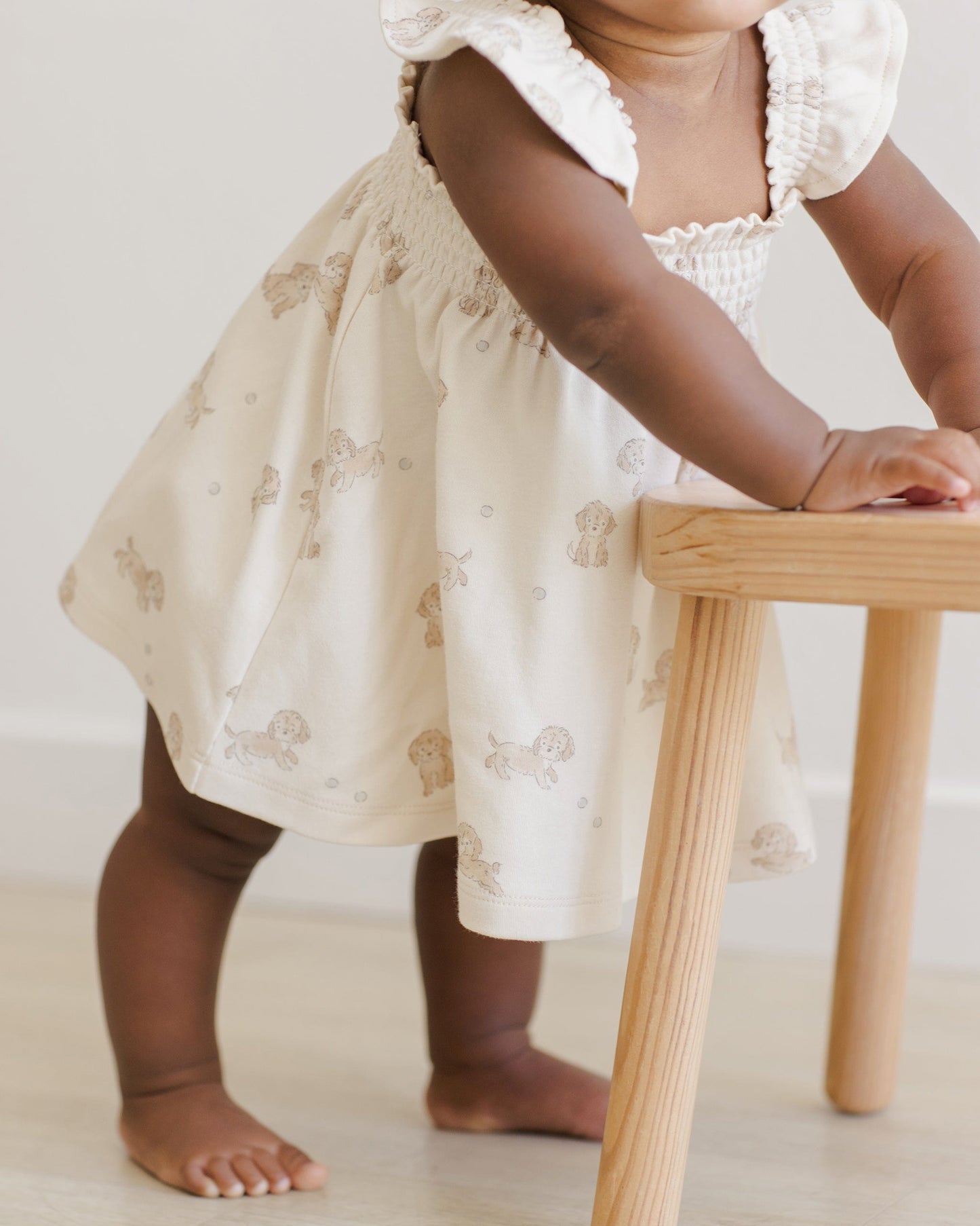 Rylee & Cru SMOCKED JERSEY DRESS PUPPIES