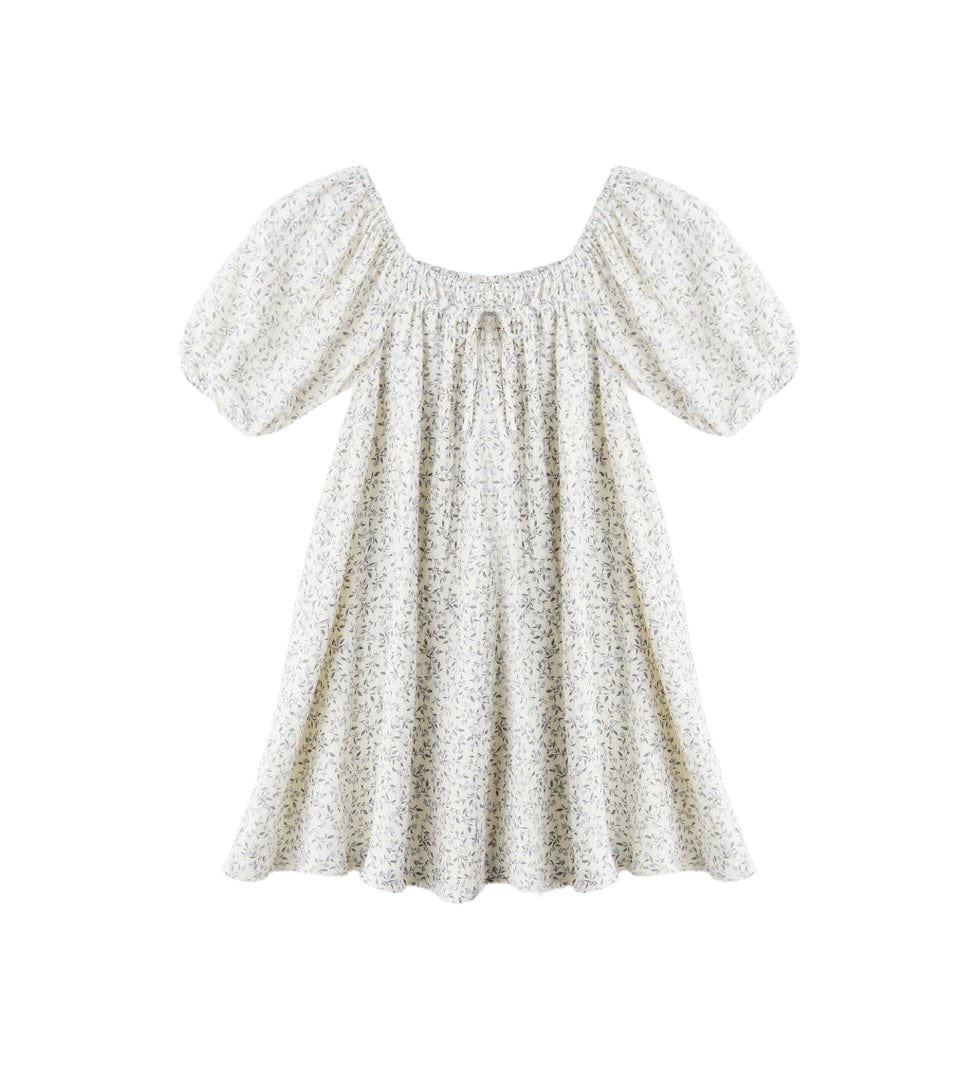 SABRINA MINI DRESS BLUE VINES – Little Beach Babes Boutique