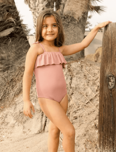 Rylee & Cru RUFFLE ONE-PIECE LIPSTICK