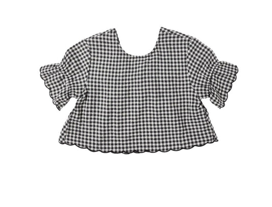 Rylee & Cru FRANCIE BLOUSE BLACK GINGHAM