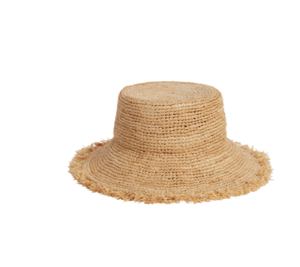 Rylee & Cru Rylee & Cru STRAW  BUCKET HAT STRAW