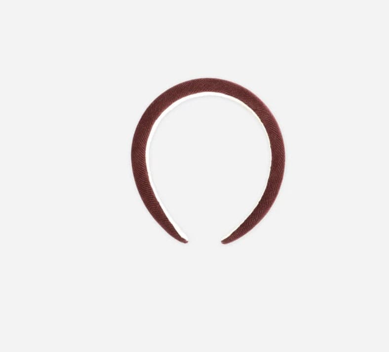 Rylee & Cru Padded headband Burgundy