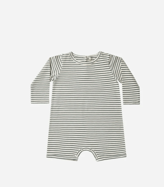 Rylee + Cru Inc. Rylee & Cru-Dash Romper LS Marine Stripe