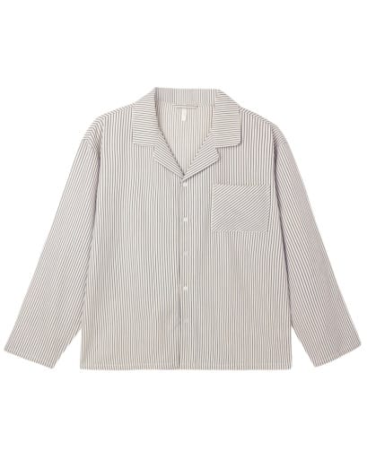 RYLEE + CRU LLC Rylee + Cru Llc Women Adult-mens Men's Pajama Top Evergreen Stripe