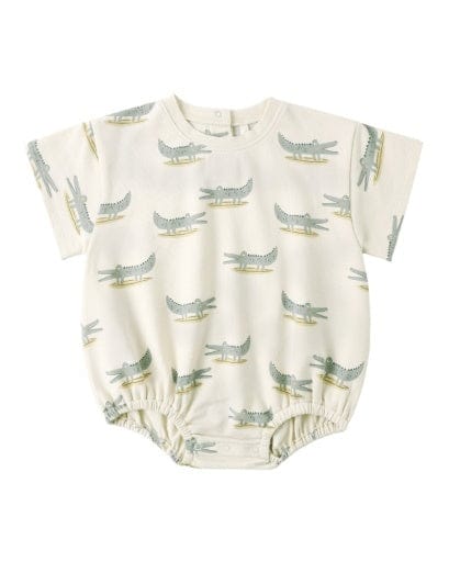 RYLEE + CRU LLC Rylee + Cru Llc Boys Boys-bubbles Relaxed Bubble Romper Alligators