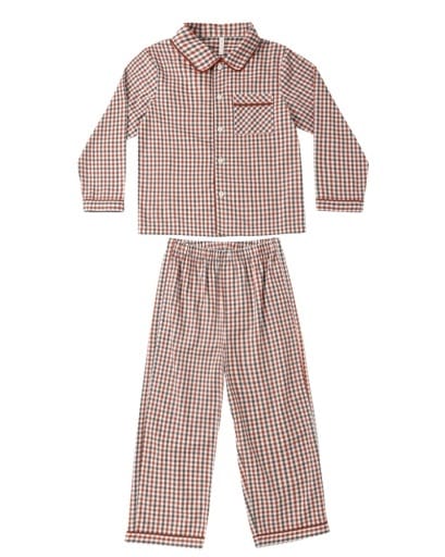 RYLEE + CRU LLC Rylee + Cru Llc Boys Boys-sleepwear Long Sleeve Pajamas Holiday Gingham