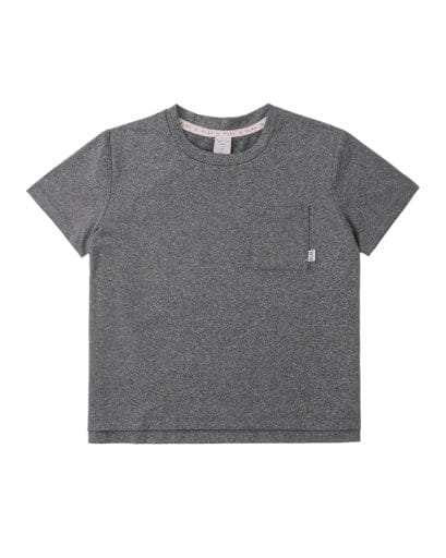RYLEE + CRU LLC Rylee + Cru Llc Boys Boys-tops Cove Essential Pocket Tee Heathered Black