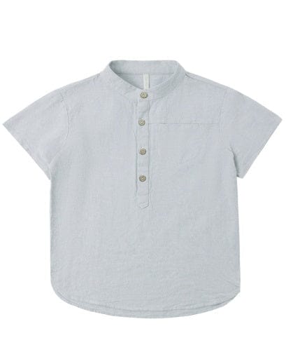 RYLEE + CRU LLC Rylee + Cru Llc Boys Boys-tops Mason Shirt Heathered Light Blue
