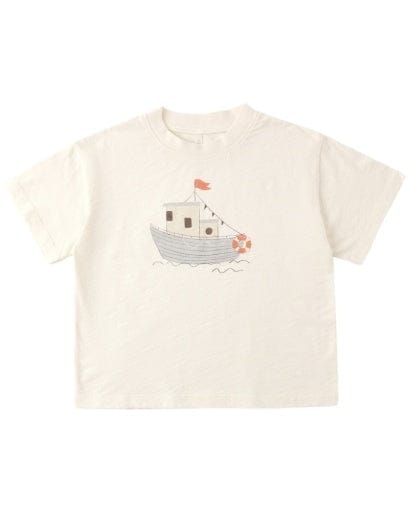RYLEE + CRU LLC Rylee + Cru Llc Boys Boys-tops Relaxed Tee Tug Boat