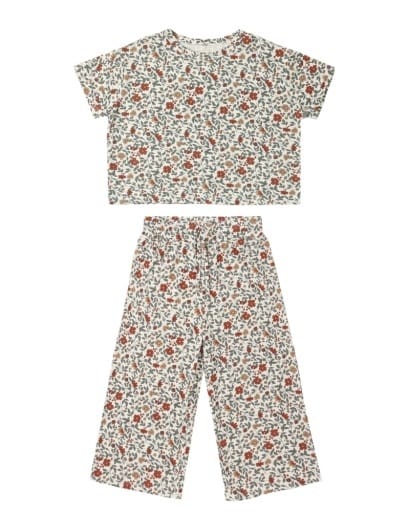 RYLEE + CRU LLC Rylee + Cru Llc Girls Girls-dresses/rompers/sets Ruthie Set Holiday Floral