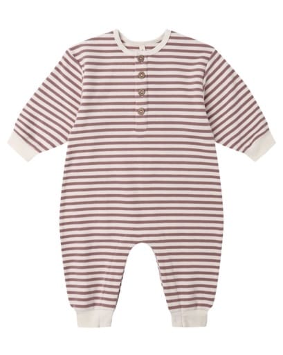 RYLEE + CRU LLC Relaxed Jumpsuit Mulberry Stripe