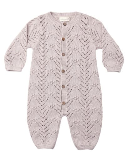 RYLEE + CRU LLC Rylee + Cru Llc Girls Infant Girls-bubbles/dress/rompers/sets Long Sleeve Bubble Romper Lilac Mist