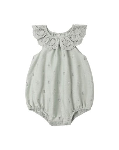 RYLEE + CRU LLC Rylee + Cru Llc Girls Infant Girls-bubbles Myla Romper Seafoam