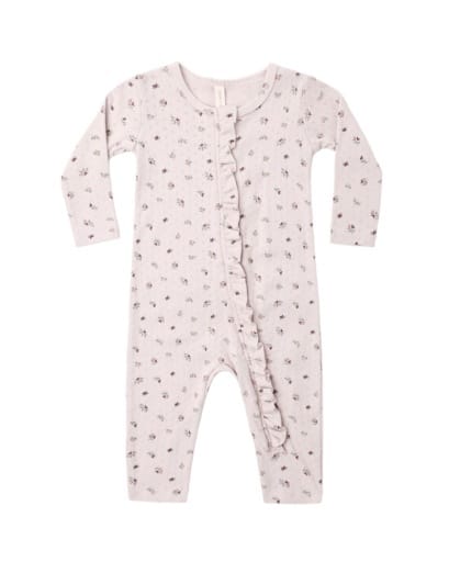 RYLEE + CRU LLC Rylee + Cru Llc Girls Infant Girls-footies/converters Ruffle Jumpsuit Heart Ditsy
