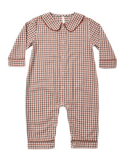 RYLEE + CRU LLC Rylee + Cru Llc Boys Baby Pajama Romper Holiday Gingham