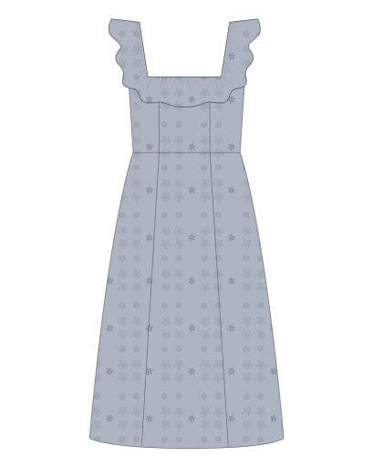 RYLEE + CRU LLC Rylee + Cru Llc Women Womens-dresses Women's Bianca Dress Periwinkle