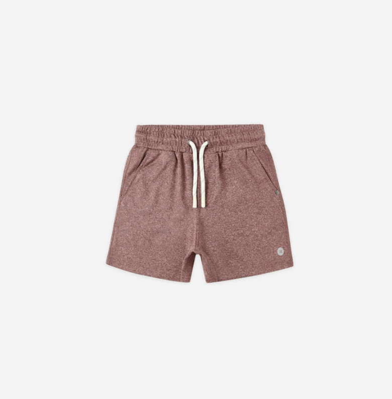 Rylee & Cru Oceanside Tech Short || Heathered Burgundy