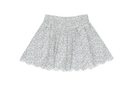 Rylee & Cru SMOCKED V MINI SKIRT DITSY