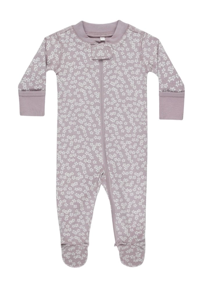 Rylee & Cru SLEEPER FOOTIE LAVENDER DITSY