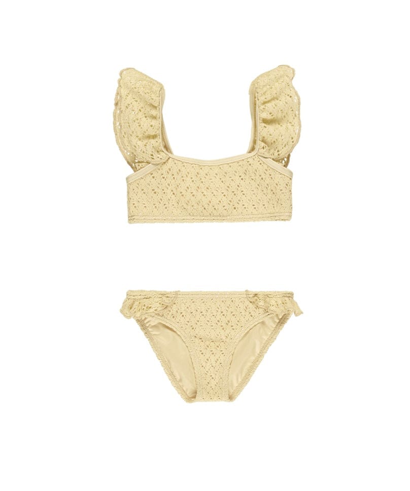 Rylee & Cru HANALEI BIKINI YELLOW CROCHET