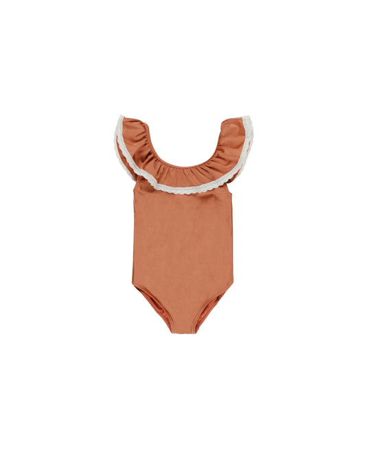Rylee & cru MARGARET ONE-PIECE POPPY