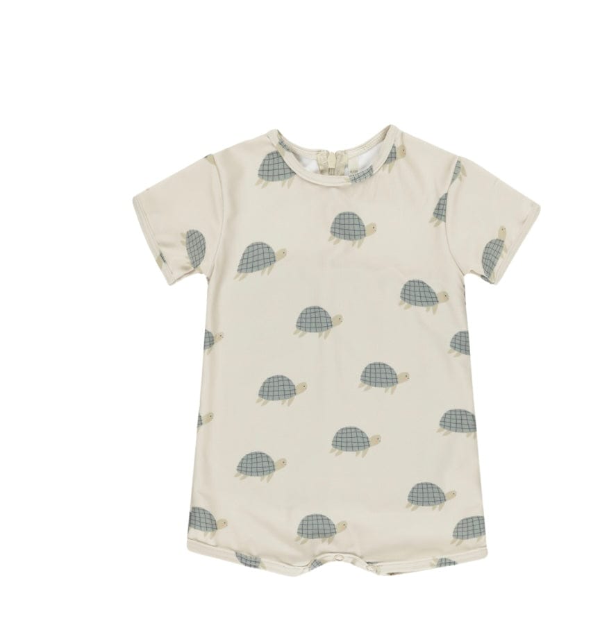 Rylee & Cru SHORTY ONE-PIECE SEA TURTLES