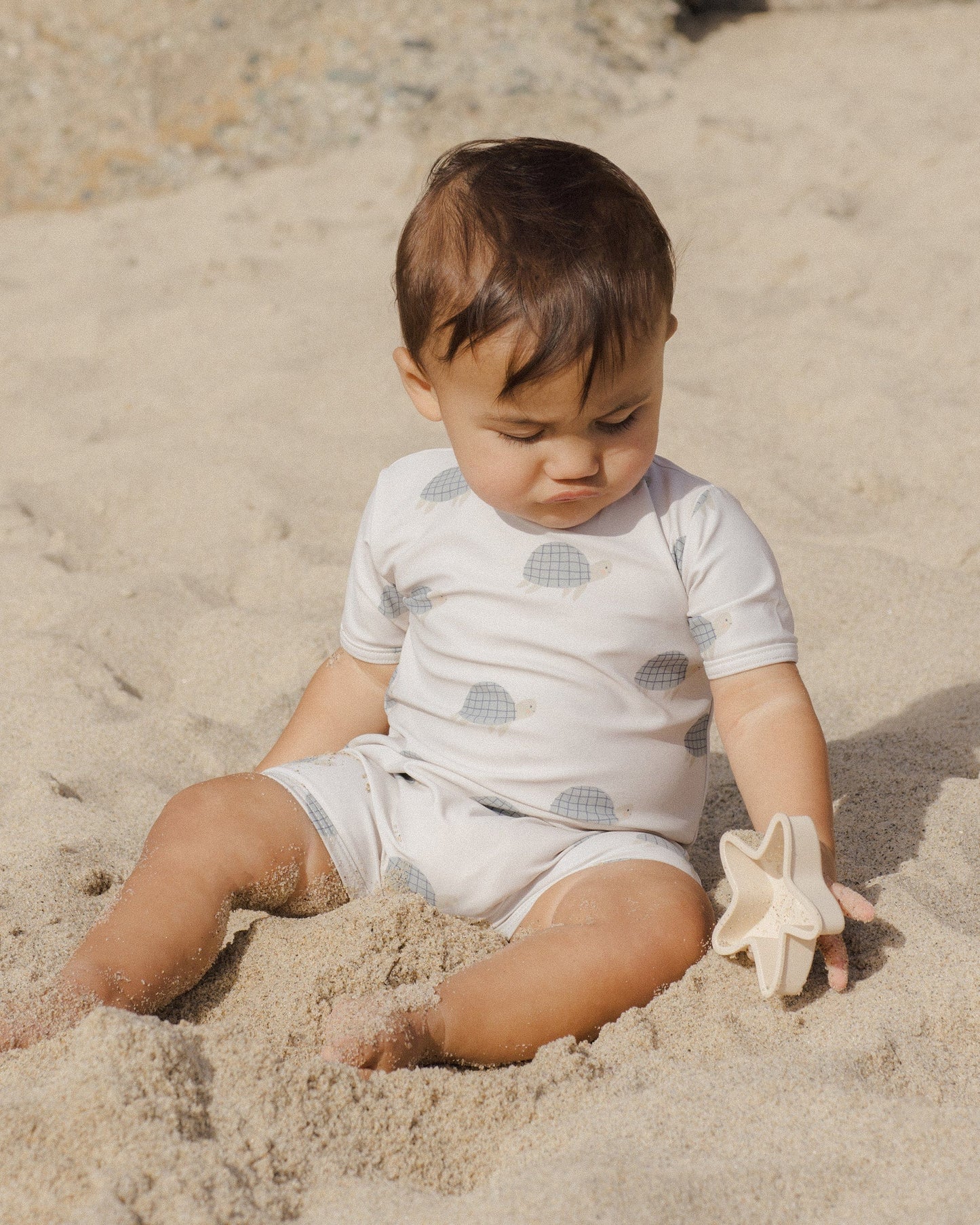 Rylee & Cru SHORTY ONE-PIECE SEA TURTLES